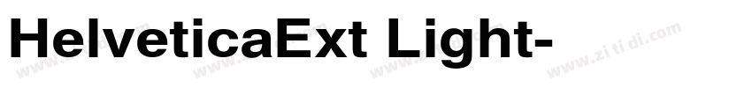 HelveticaExt Light字体转换